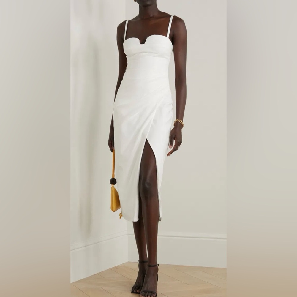 Reformation White Alfred Dress
